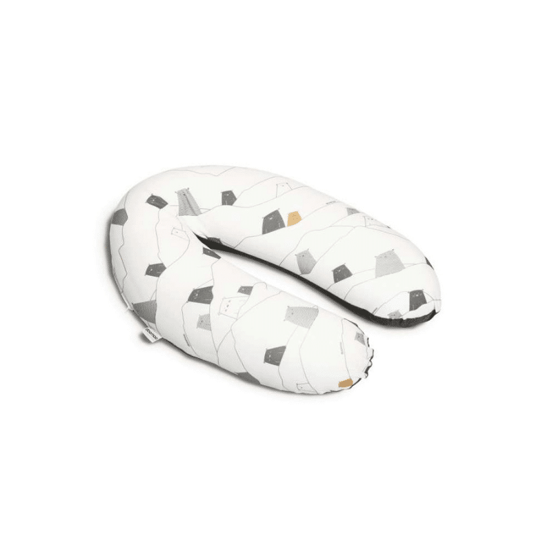 Coussin D'allaitement & Maternité BUDDY Bear Grey Doomoo