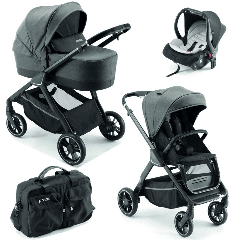 poussette trio PALI PRATIC Chrome Anthracite