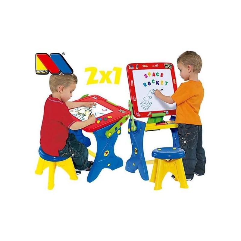 Molto - Tableau & Pupitre 3 En 1 Magnétique
