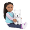 Our Generation- Poupée 46 cm-avec Chien-Cassie