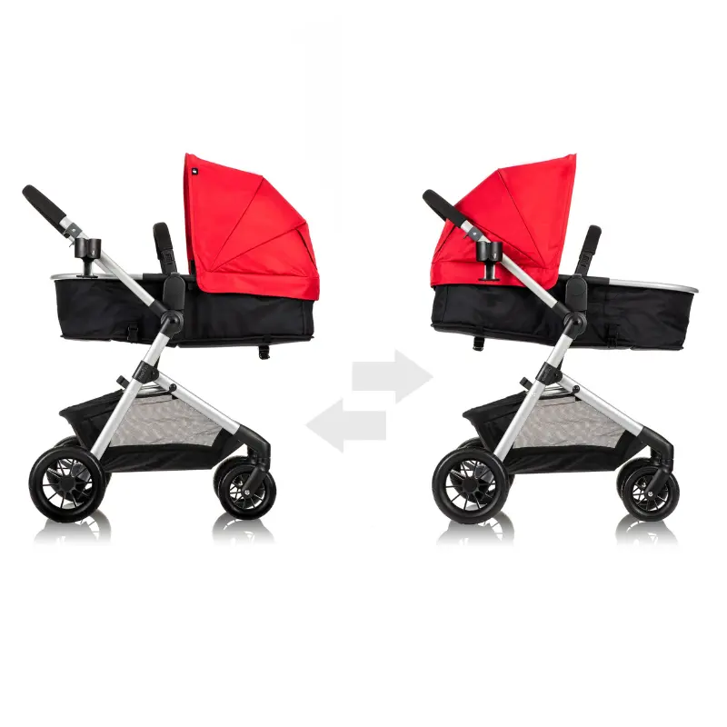 POUSSETTE PIVOT SAFEMAX +SIÈGE AUTO ROUGE – EVENFLO