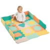 Tapis dalles géométrique pastel - LUDI