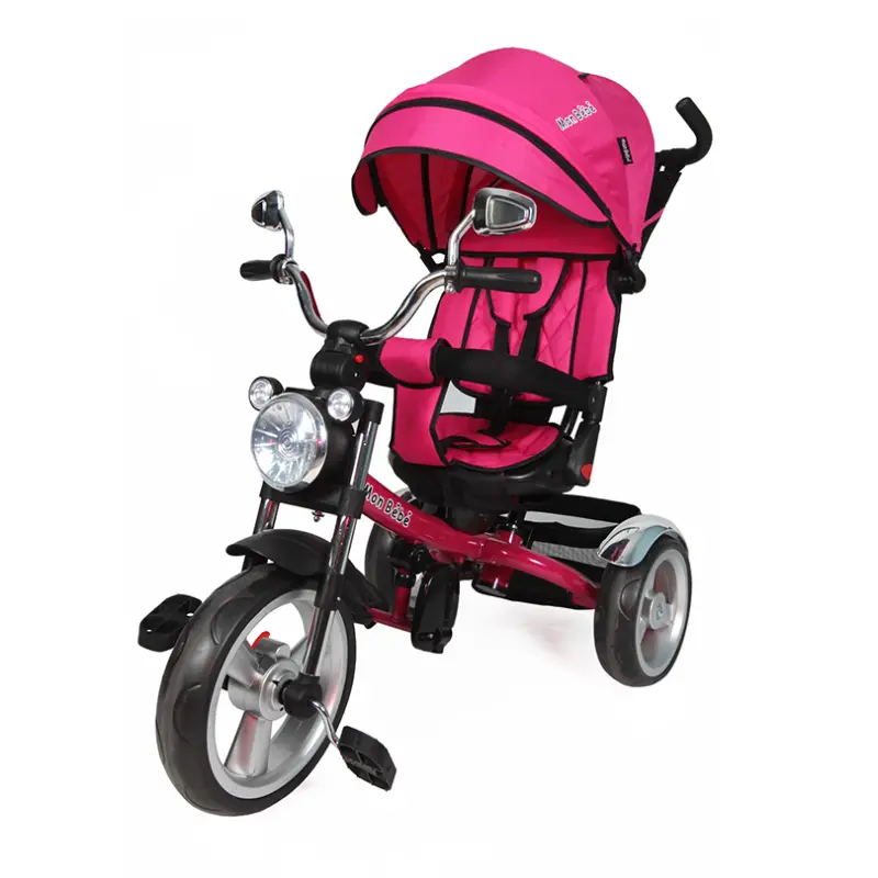 TRICYCLE HARELY MUSICAL ET LUMINEUX ROSE – MON BEBE