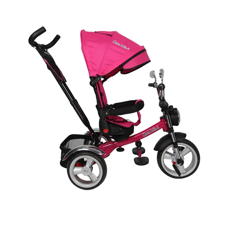 TRICYCLE HARELY MUSICAL ET LUMINEUX ROSE – MON BEBE