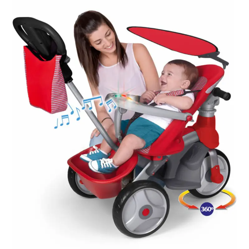 TRICYCLE BABY TRIKE EASY EVOLUTION ROUGE- FEBER