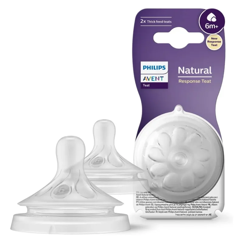 Philips Avent Lot de 2 Tétines Natural Response 6M+ - Flux 6