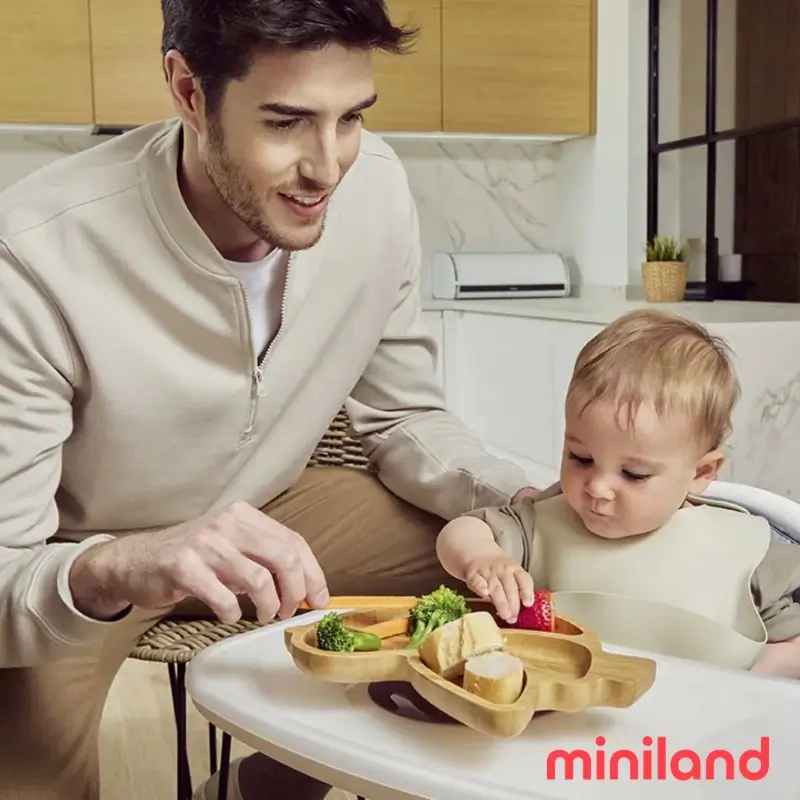 Assiette Poussin en Bambou naturel – MINILAND – Image 5