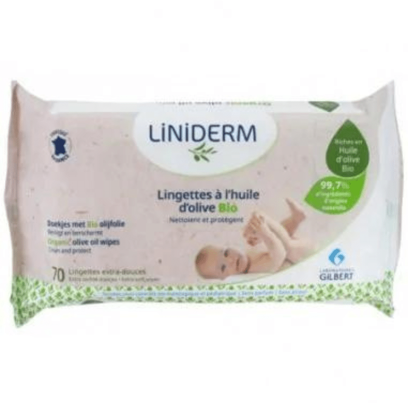 Lingettes à l'huile d'olives bio 70 unités - Gilbert
