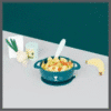 Coffret Repas Bol Cuillere TAST'ISY Chien Bleu - Babymoov