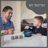 Coffret Repas Bol Cuillere TAST'ISY Chien Bleu - Babymoov