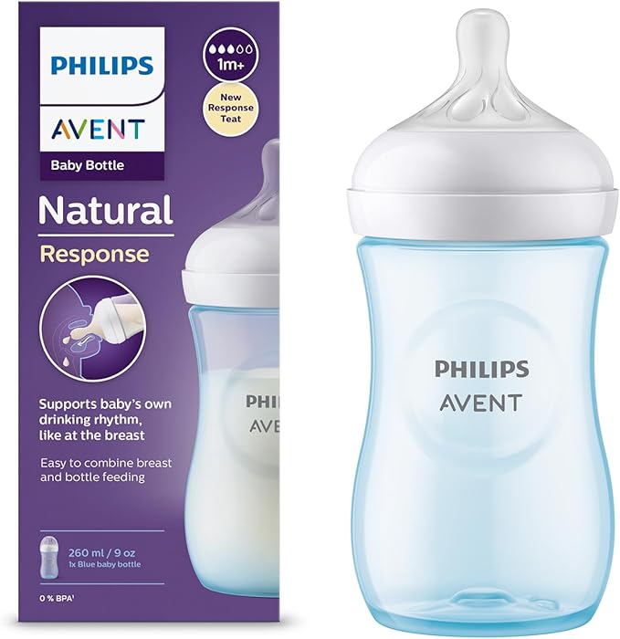 Philips Avent Biberon Natural Réponse Bleu 260ml