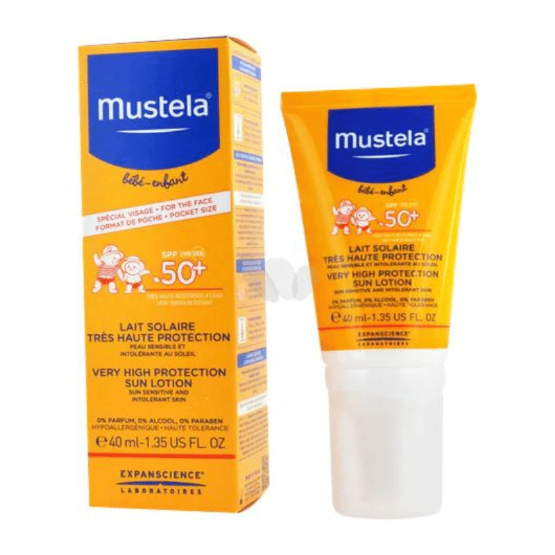 Lait solaire très haute protection SPF 50+ Mustela 40ml