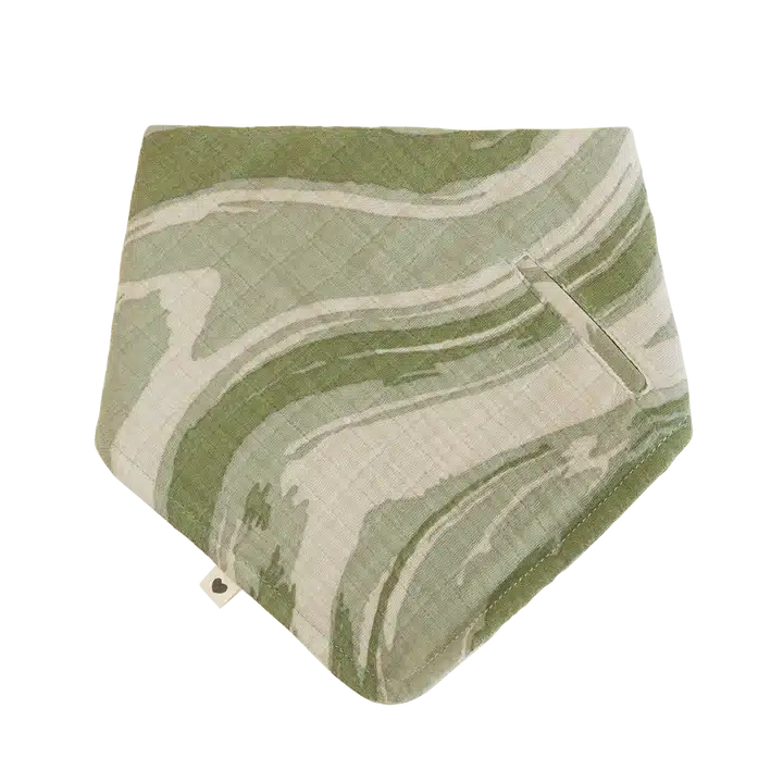 Bavoir BIBS - Bandana Bib - Tie Dye Camo Green