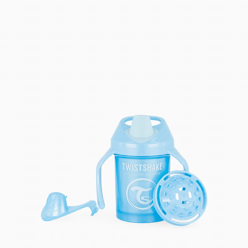 Tasse enfant Mini Cup 230 ml 4 m+ Pearl Bleu - TWISTSHAKE