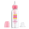 Biberon col étroit 250 ml Rose - Dr Brown's