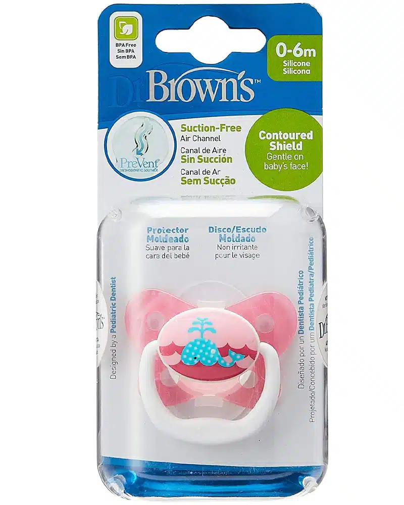 Dr. Brown's Sucette BUTTERFLY SHIELD Stage1 0-6M - Pink