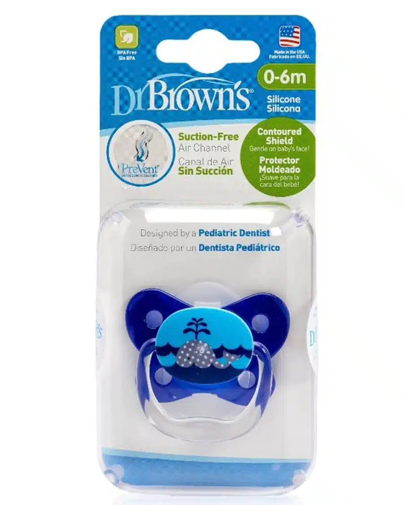Dr. Brown's Sucette BUTTERFLY SHIELD Stage1 0-6M - Bleu – Image 2