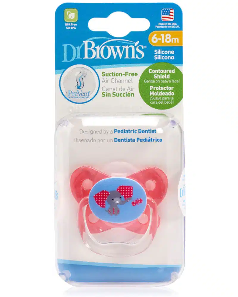 Dr. Brown's Sucette BUTTERFLY SHIELD Stage2 6-18M - Pink – Image 2