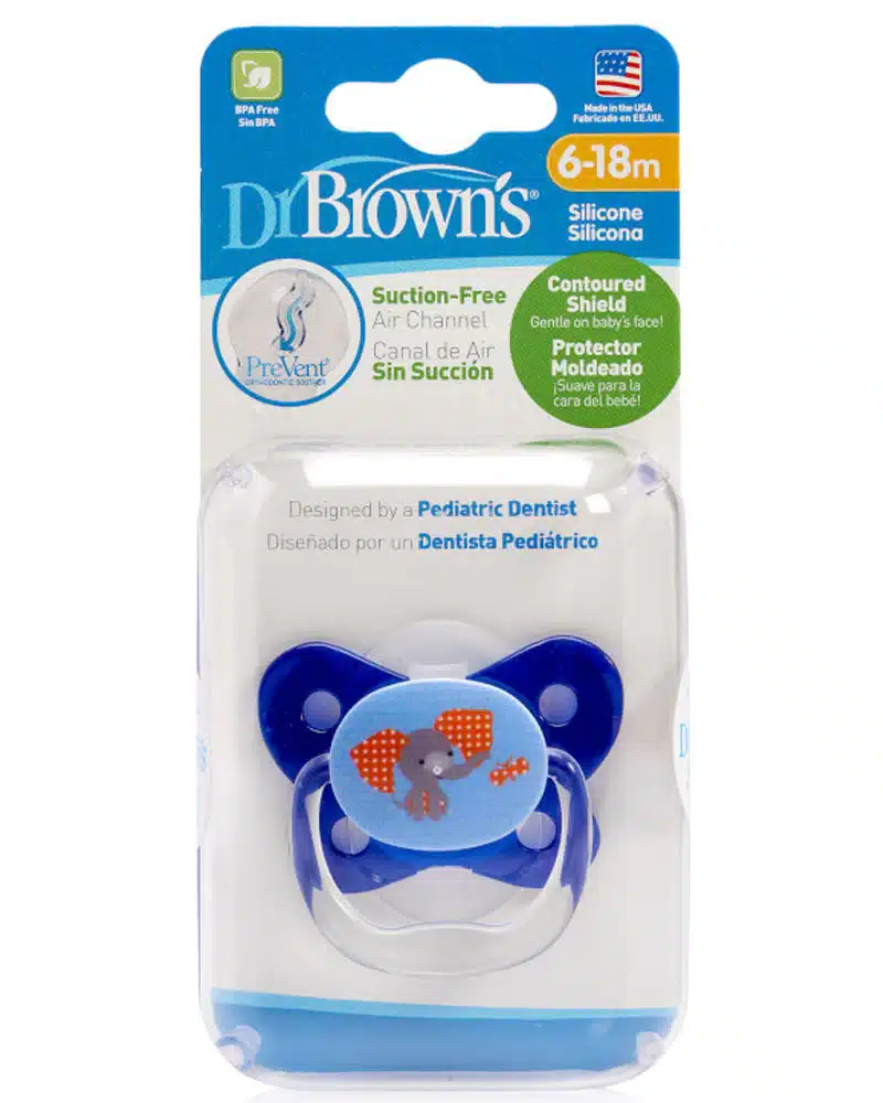 Dr. Brown's Sucette BUTTERFLY SHIELD Stage2 6-18M - Blue