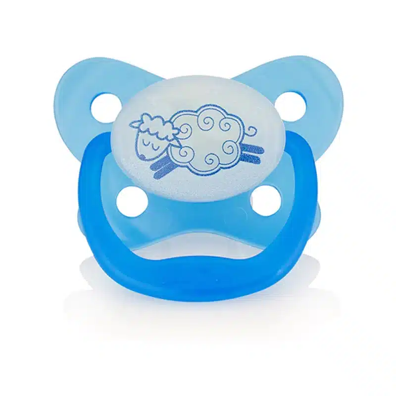 Dr. Brown's Pack de 2 Sucettes Glow in the Dark Stage1 0-6M - Blue