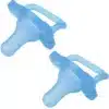 Dr. Brown's Pack de 2 Sucettes en silicone HappyPaci 0M+ - Bleu