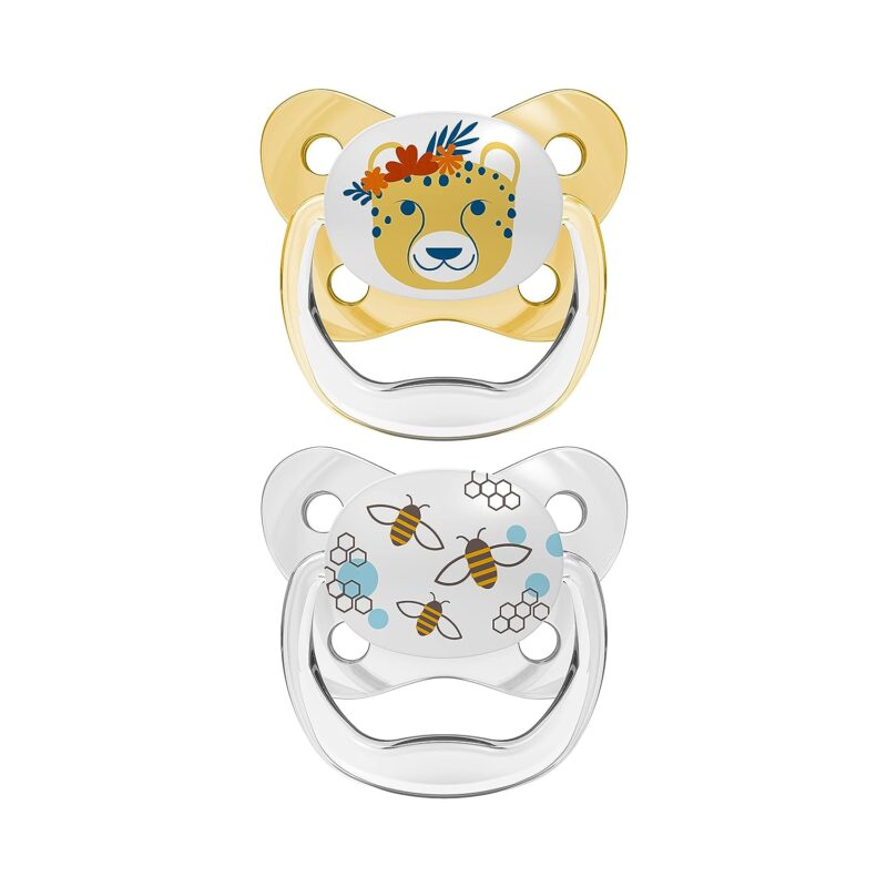 Dr Brown’s Sucette 6-18m Butterfly Yellow Lot De 2