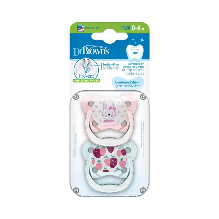 Sucettes profilées Dr. Brown's® Prevent™ 2 pièces