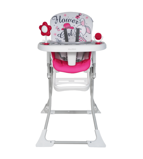 CHAISE HAUTE JUNGLE ROSE – MON BEBE