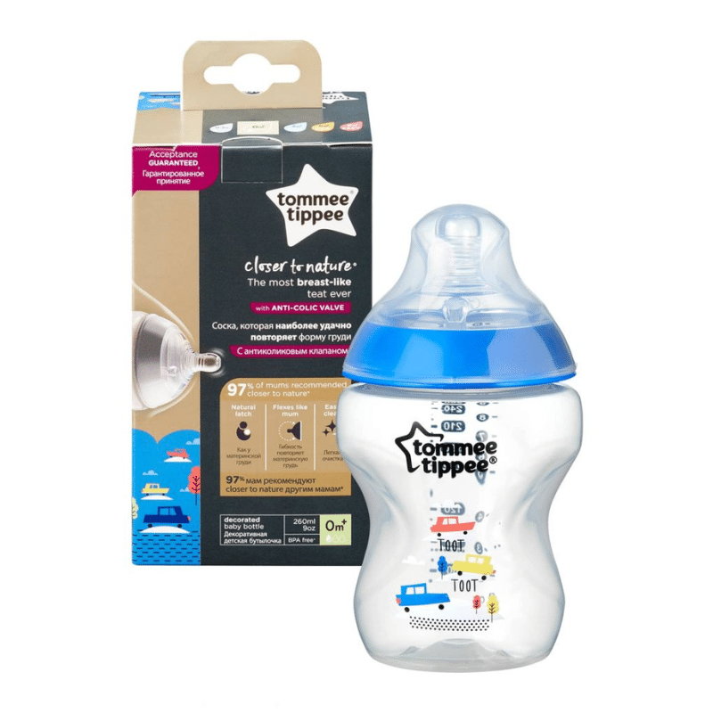 BIBERON 260 ML 0M+ BLEU - Tommee Tippee