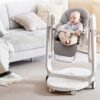 Chaise haute multifonctionnelle 3 en 1 gris - A Demain