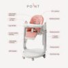 Chaise haute multifonctionnelle 3 en 1 rose - A Demain