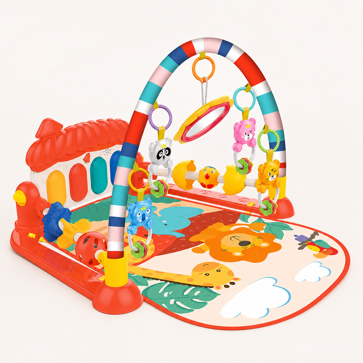Tapis Piano d’Éveil Musical Lumineux 3 en 1 Huanger