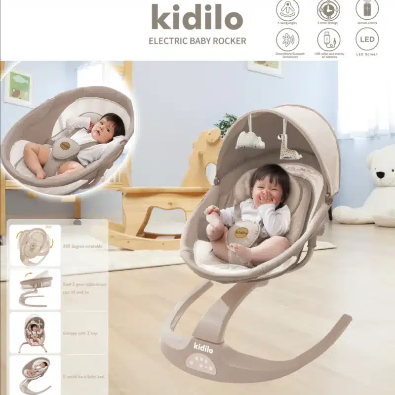 BALANÇOIRE ÉLECTRIQUE POUR BÉBÉ - KIDILO