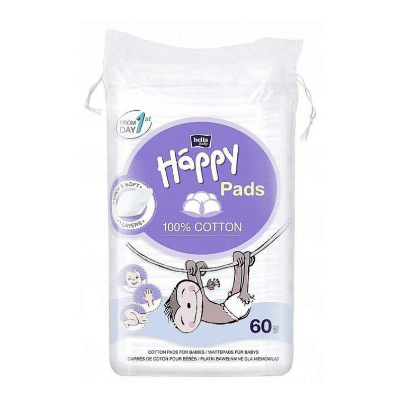 Coton pour bébé, 60 pcs - Serviettes Bella Baby Happy