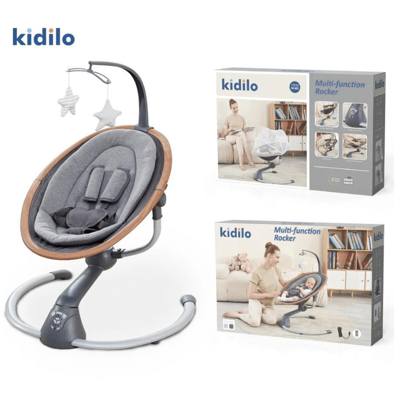 BALANCELLE ÉLECTRIQUE POUR BÉBÉ GRIS FONCE