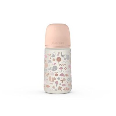 Suavinex Biberon tétine symetrique SX PRO Memories Rose corail 270 ml