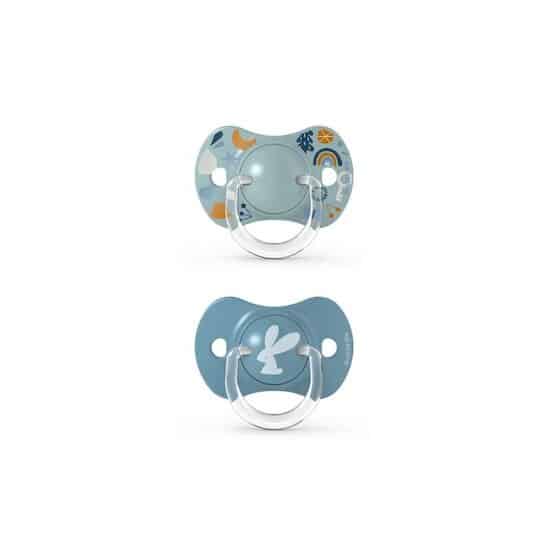 Suavinex Sucettes symetriques X 2 SX PRO - Into the Forest Bleu 0/6 mois