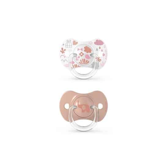 Suavinex Sucettes symetriques X 2 SX PRO - Memories Rose 6/18 mois