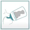 Biberon anti-colique 270ml 6m+ Débit M ZERØ.ZERØ - SUAVINEX
