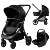 Poussette Trio cabriolet Happy noir - ASALVO