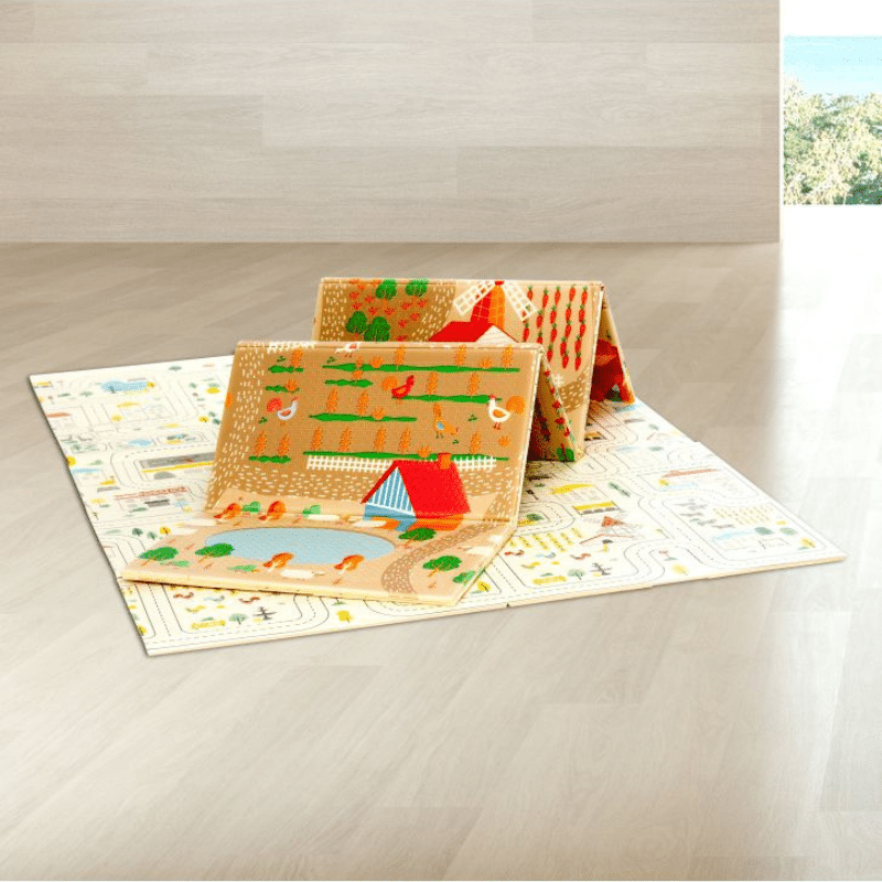TAPIS DE JEU FERME-VILLE 120X180 ASALVO