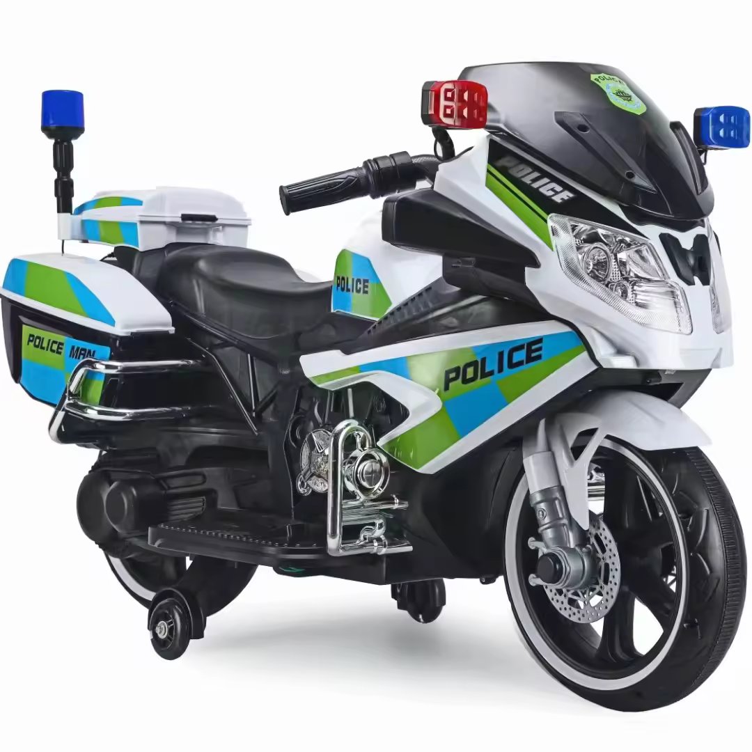 Grande Moto électrique de police 12v pour enfants