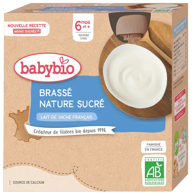 Babybio Brassé Nature Sucré 4x85G