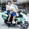 Grande Moto électrique de police 12v pour enfants