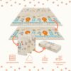 MS Fancy Tapis de jeu double face pour bébé 180 x 200 cm