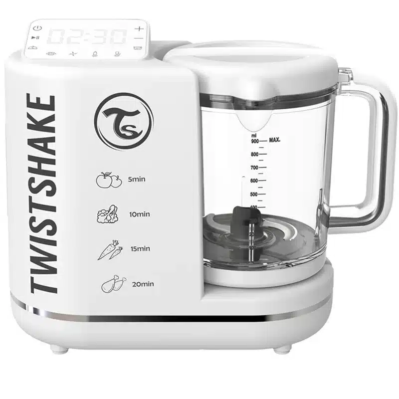 Twistshake Robot mixeur Culinaire Blanc 6 en 1