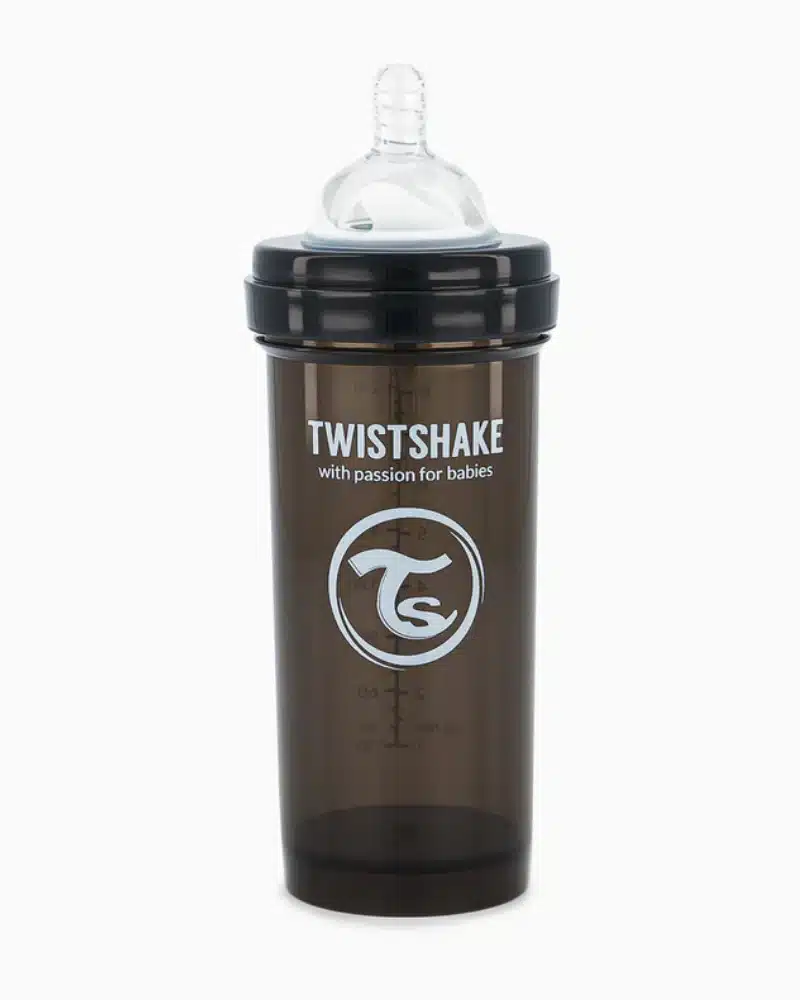 Biberon Anti-Colique Twistshake 260ml 2M+ - Noir