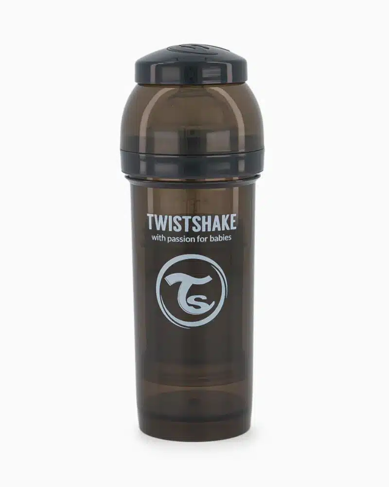 Biberon Anti-Colique Twistshake 260ml 2M+ - Noir