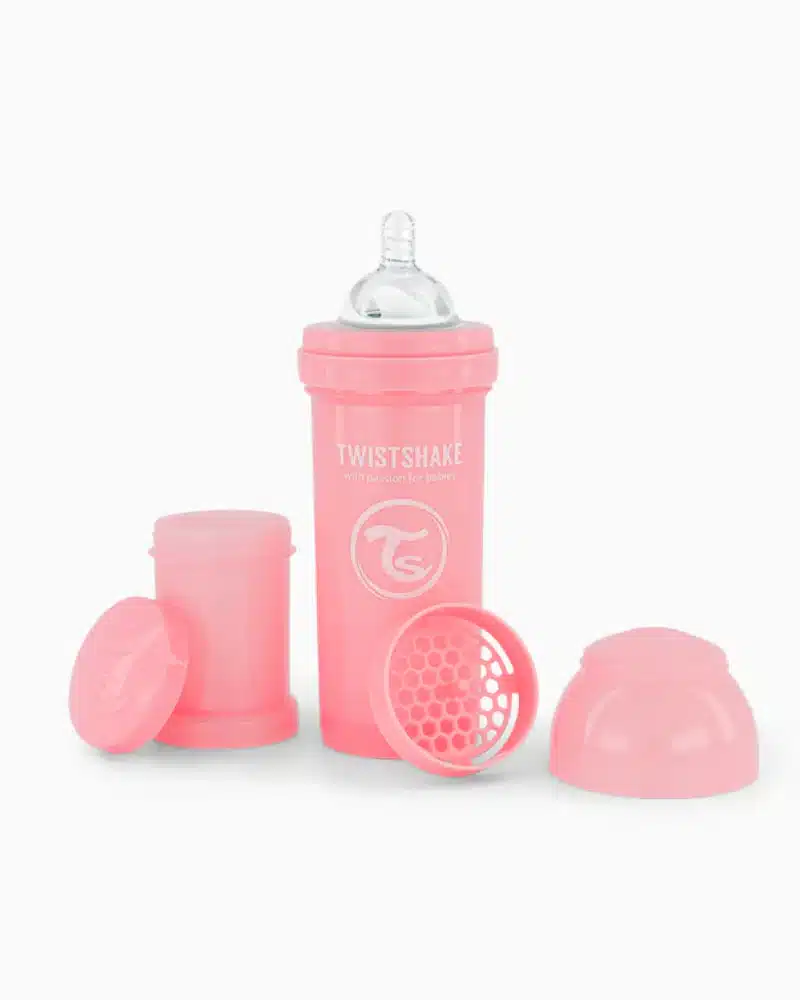 Offre : 1 Biberon Anti-Colique Twistshake 260ml - Rose = 2