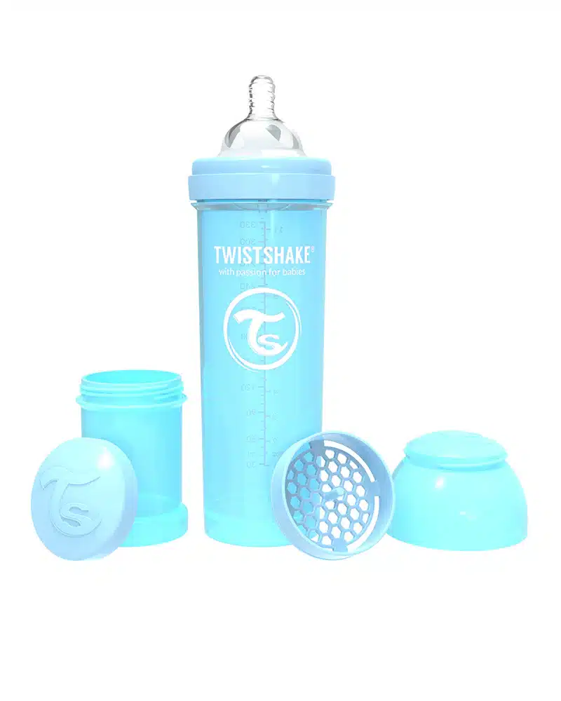 Offre : 1 Biberon Anti-Colique Twistshake 330ml - Bleu = 2 Gratuits